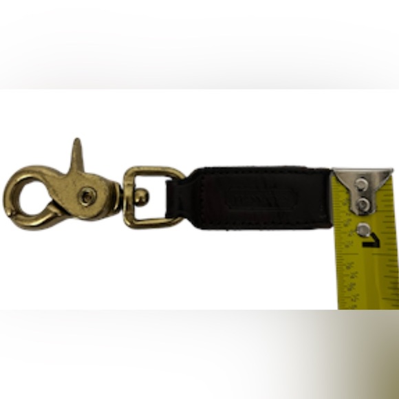 Vintage Coach Trigger Snap Keyfob - Mocha Brown Leather - Picture 9 of 10